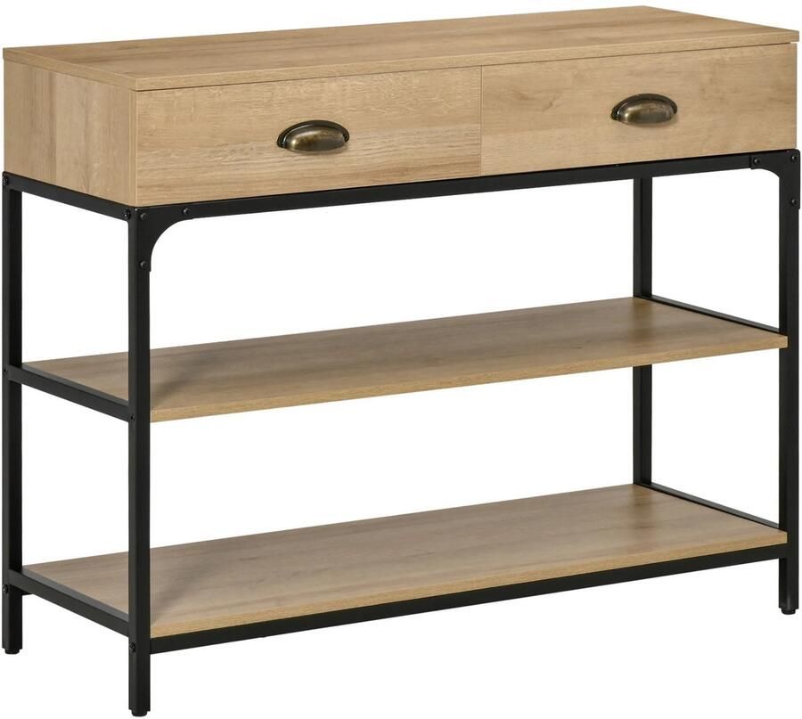 Homcom VidaLuxe Smalle Consoletafel Bijzettafel Bijzettafels Bijzettafeltjes Woonkamer Bijzettafel Bank Entree Tafel Tafeltje Side Table Sidetable