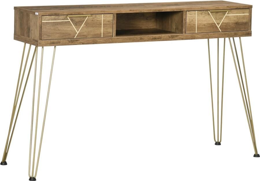 Homcom VidaLuxe Smalle Consoletafel Bijzettafel Bijzettafels Bijzettafeltjes Woonkamer Bijzettafel Bank Entree Tafel Tafeltje Side Table Sidetable