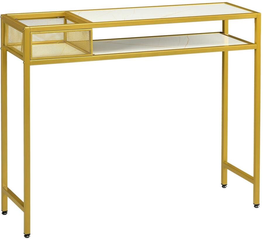 Homcom VidaLuxe Smalle Consoletafel Bijzettafel Bijzettafels Bijzettafeltjes Woonkamer Bijzettafel Bank Entree Tafel Tafeltje Side Table Sidetable