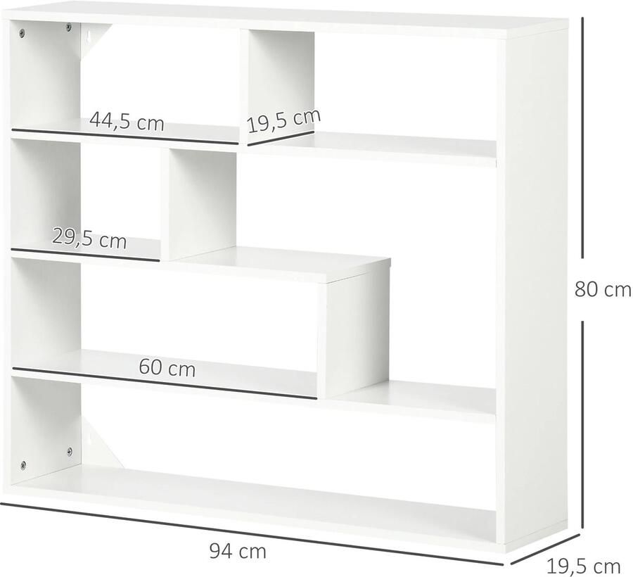 Homcom VidaLuxe Wand Gemonteerde Badkamerkast 4 Laags Badkamerkast Badkamer Kast Badkamer Kastje Kasten Kastje Badkamerkastje Badkamer Kastje Kast Badkamer Badkamerkast Badkamer Accessoires Badkamermeubel Badkamermeubels