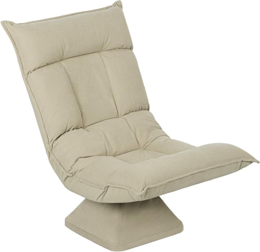 Homcom -Bodenstuhl-Polyester-70L x 62B x 95H cm-Beige