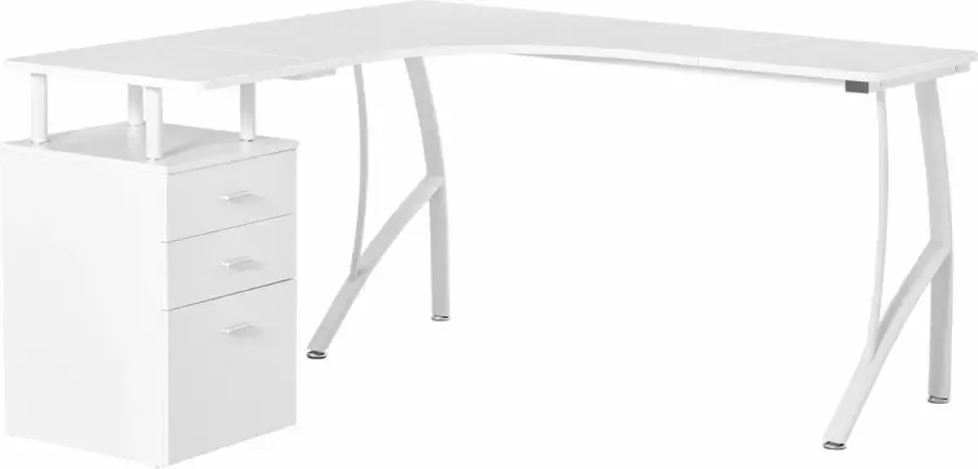 Homcom L-vormig bureau met lades 920-032V01