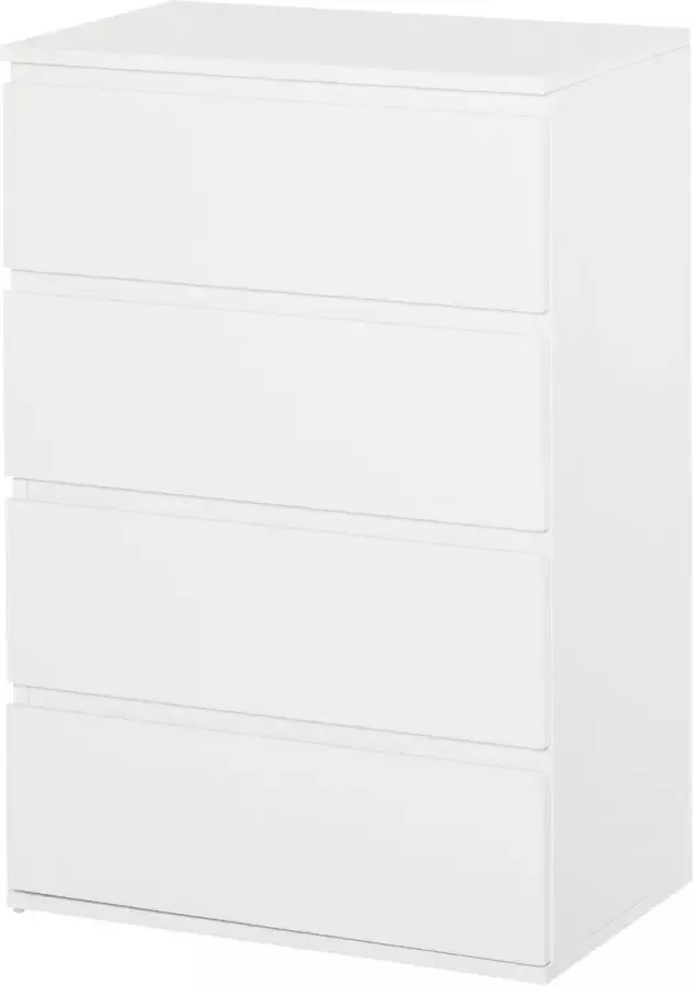 Homcom Ladenkast bureaukast met 4 uitneembare lades kogelgelagerde geleiders 831-337