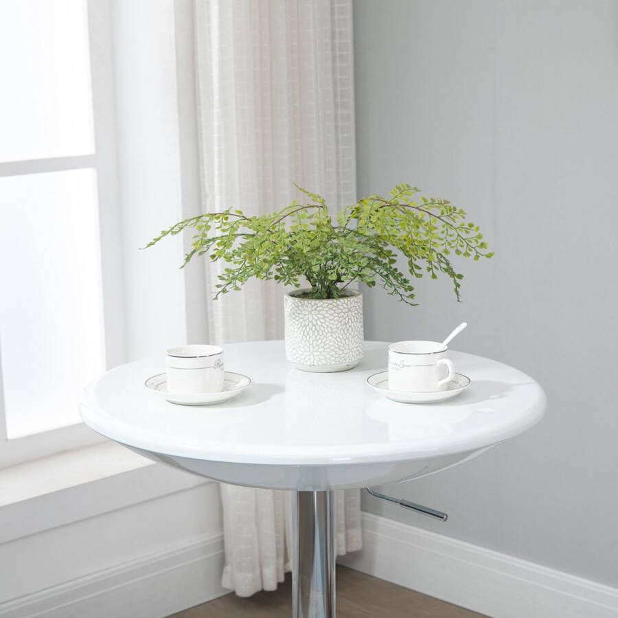 Homcom Bartisch Ständer und Tellerfuß aus Metall Bewegliche 360-Grad-Tischplatte 835-505