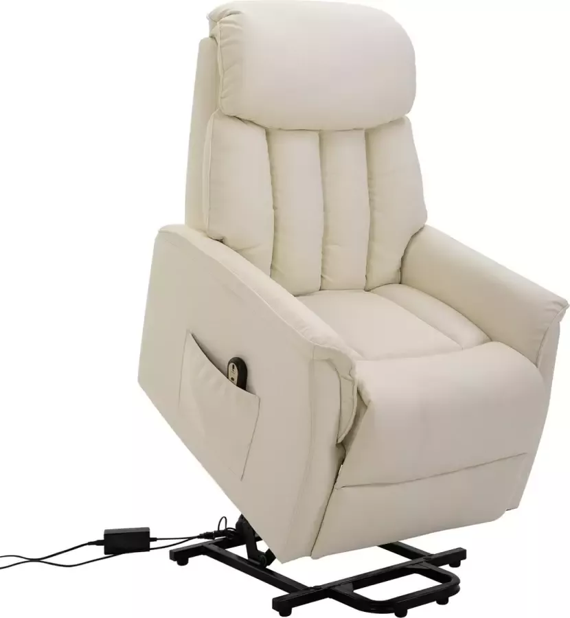 Homcom Opstastoel met opstahulp tv-stoel ligfunctie PU 80x94x104 cm 713-067V91 - Foto 3