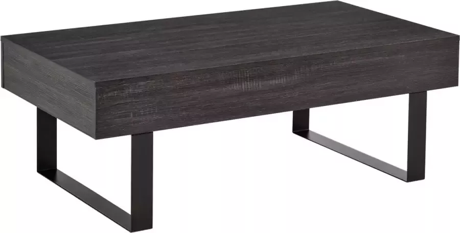 Homcom Salontafel lade stabiel eenvoudige structuur spaanplaat donkergrijs 839-084