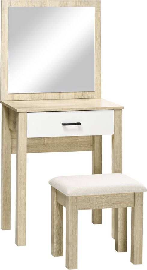 Homcom Schminktisch mit Hocker 831-638V00