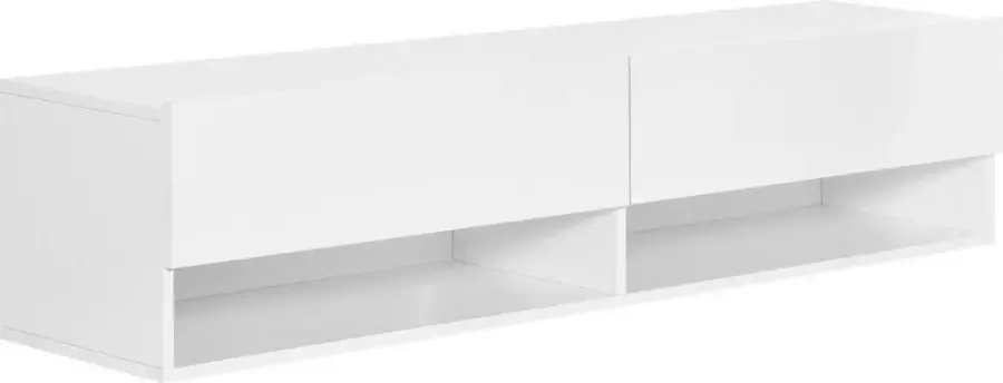Homcom Tv meubel lowboard wandkast met lades wit 833-946