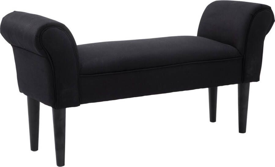 Homcom Zitbank voor slaapkamer bedbank gestoffeerde bank MDF schuimstof 831-135