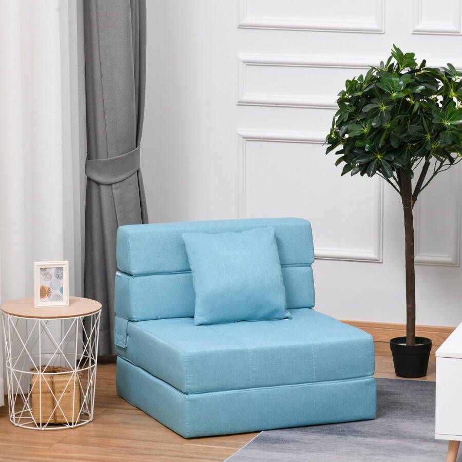 HOMdotCOM Fauteuil Slaapbank Enkele bank met wasbaar kussen