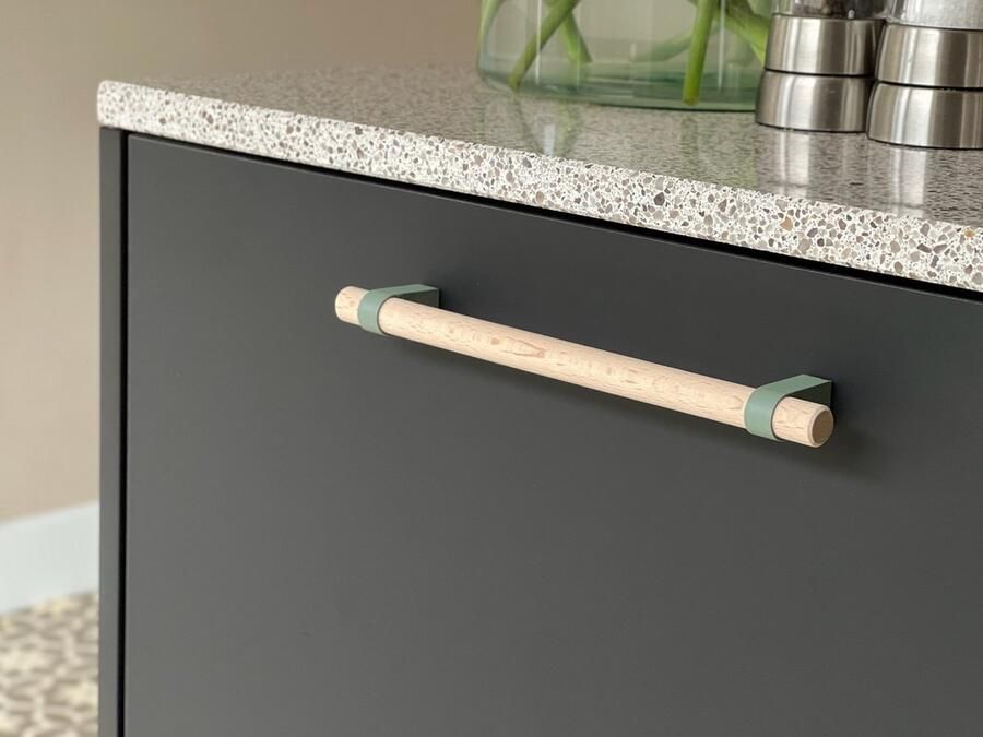 Home 3D Hangreep Groen 192mm Keuken handgreep Kast meubelgreep handgrepen keukenkastjes handgreep badkamer handgrepen keukenkastjes inclusief montageschroeven