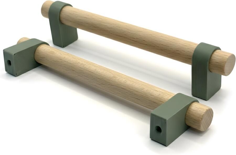 Home 3D Hangreep Groen 128mm Keuken handgreep Kast Meubelgreep Handgrepen keukenkastjes Handgreep badkamer Handgrepen keukenkastjes Inclusief montageschroeven - Foto 2