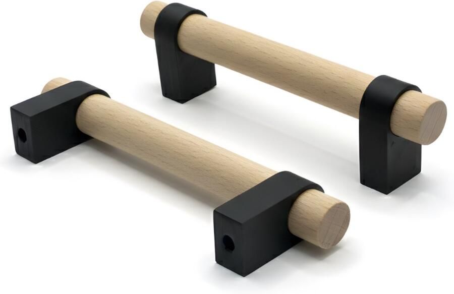 Home 3D Handgreep Zwart 96mm Keuken handgreep Kast Meubelgreep Handgrepen keukenkastjes Handgreep badkamer Handgrepen keukenkastjes Inclusief montageschroeven - Foto 2