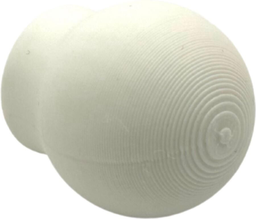 Home 3D Kastknop Wit – Set van 4 – Deurknoppen voor Kasten – Incl. Bevestigingsmateriaal – Ontworpen en Gemaakt in Nederland - Foto 2