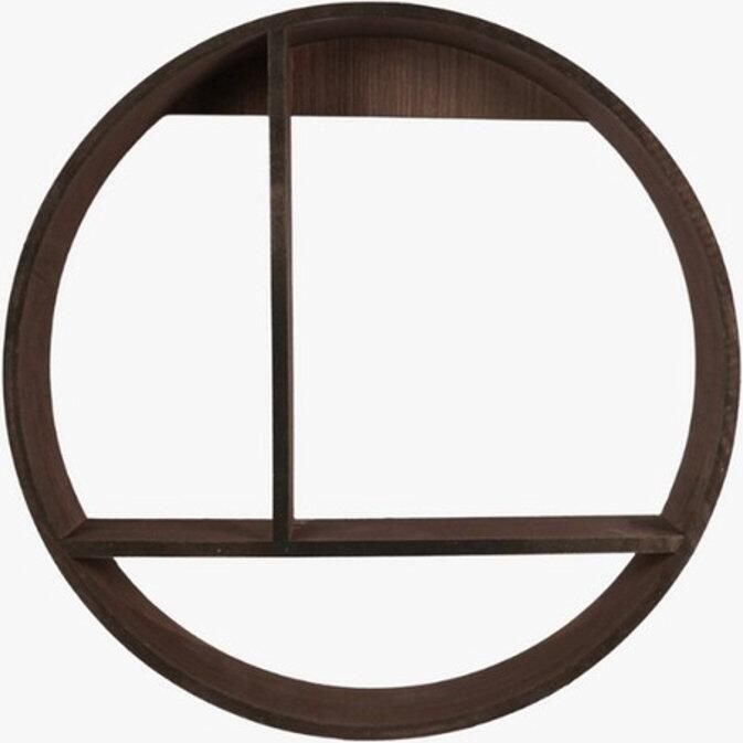 Home Accents Wandrek Rond Wanddecoratie Ø37 x 7 5 cm Bruin