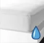 Home bedding Waterdicht Matrasbeschermer-Hoeslakenbadstof-Antibacteriëel-Rondom Elastiek -Wit 2Pesoons- Lits-jumeaux -200x200-cm- geschikt voor boxspring - Thumbnail 1