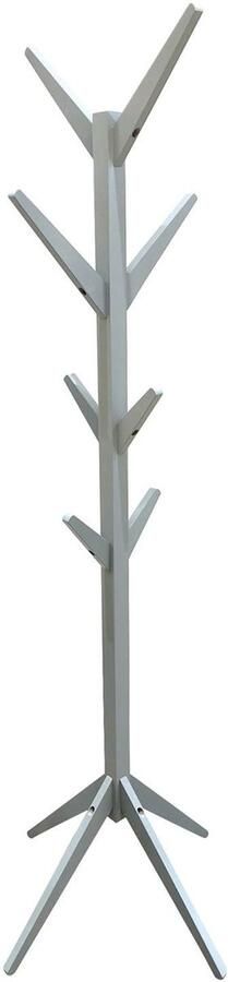 HOME DECO FACTORY Kapstok grijs hout 8 haken 178 cm staand