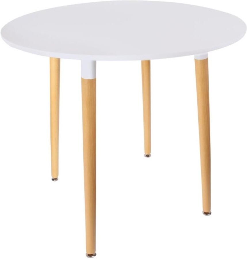 HOME DECO FACTORY Scandinavische eettafel pulego 76cm wit