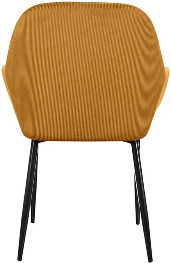 HOME DECO FACTORY THE Giulia Corduroy Fauteuil Mosterdgeel