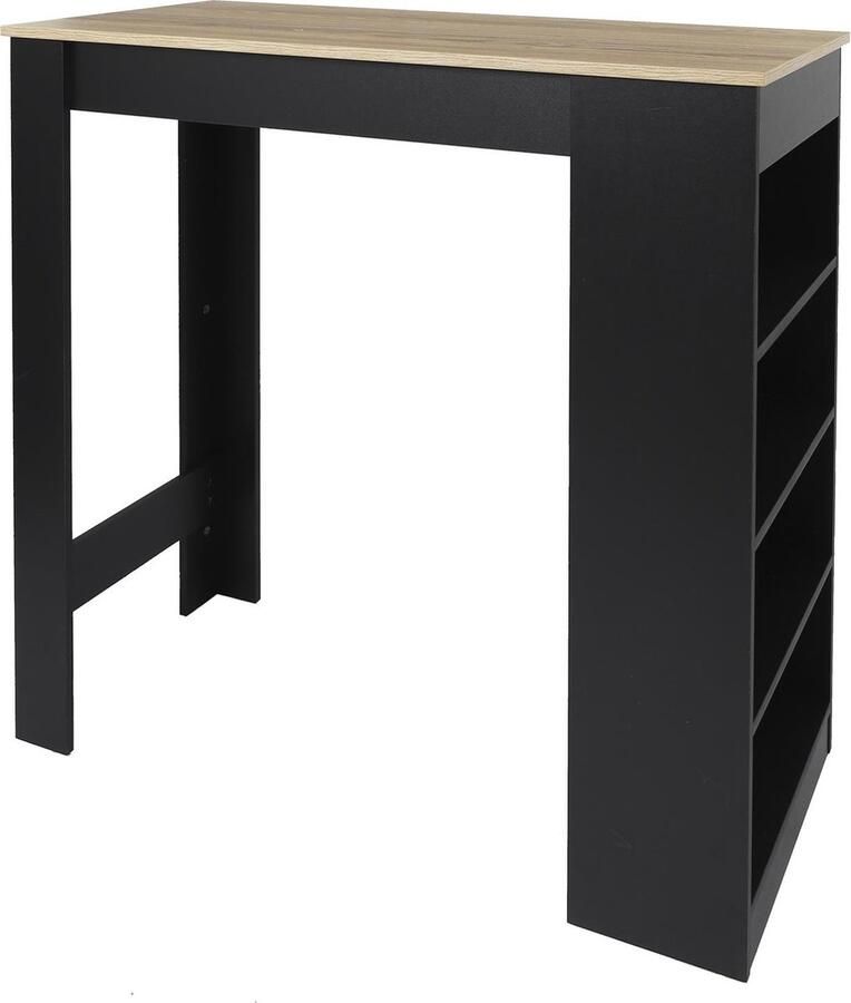 Home Deco Hoge bartafel met 4 vakken hoogte 103 cm