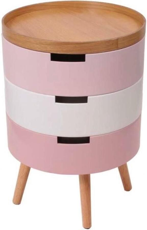 Home Deco Kids Home Deco Nachtkastje 3 niveaus Roze
