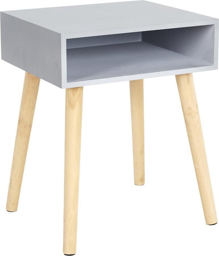 Home Deco Nachtkastje met vak grijs