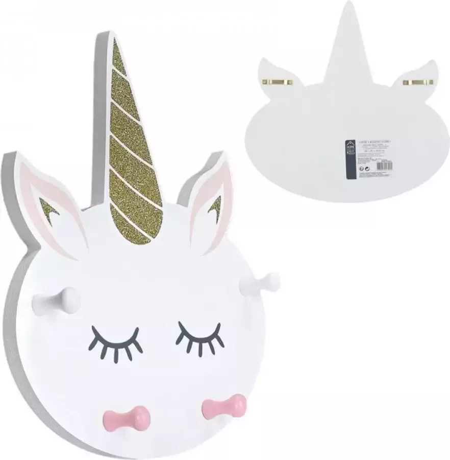 Home Deco Kids kapstok Eenhoorn Wolk 4 haakjes unicorn
