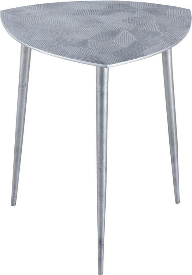 SVJ Home Decorations SVJ Bijzettafel 40 x 40 x 45 cm Zilver Metaal Set van 4