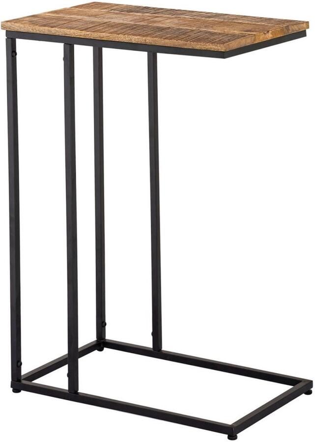 SVJ Home Decorations SVJ Bijzettafel Rechthoekig 40 x 25 x 61 cm Metaal Zwart