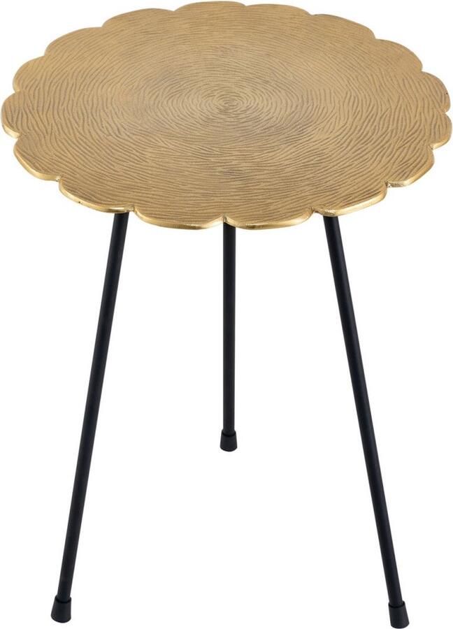 Home decorations SVJ Bijzettafel Rond 35 x 37 x 45 cm Aluminium Goud