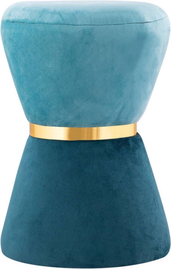 Home decorations SVJ Kruk Rond 32 x 32 x 42 cm Polyester Lichtgroen