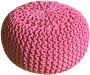 Home decorations SVJ Poef Rond 55 x 55 x 37 cm Katoen Roze - Thumbnail 1