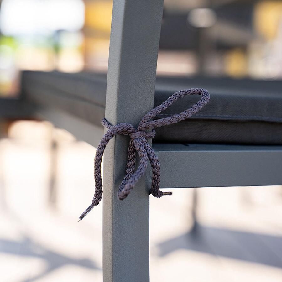 Home Deluxe GmbH HOME DELUXE 1x zitkussen voor MADERA tuinstoel antraciet bekledingsmateriaal: 100% polyester kernmateriaal: comfortschuim I campingstoel balkonstoel terrasstoel