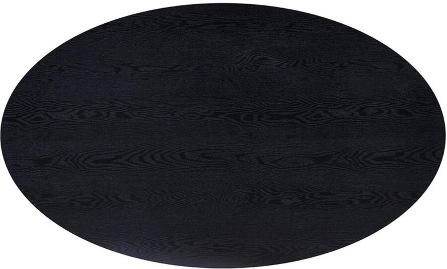 Home Deluxe GmbH HOME DELUXE ovale eettafel AVENTIS incl. steronderstel 200 x 120 cm Donker eiken