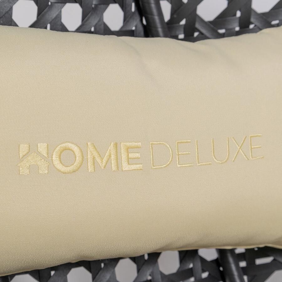 Home Deluxe GmbH HOME DELUXE Polyrotan hangstoelkussen TWIN crème 105 x 41 x 45 cm inclusief zit- en rugkussen UV-bestendig Hangstoel