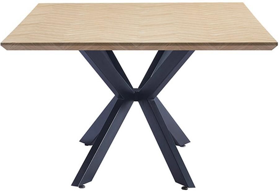 Home Deluxe GmbH HOME DELUXE Vierkante eettafel AVENCIA incl. steronderstel Visgraat Eiken 200 x 120 cm