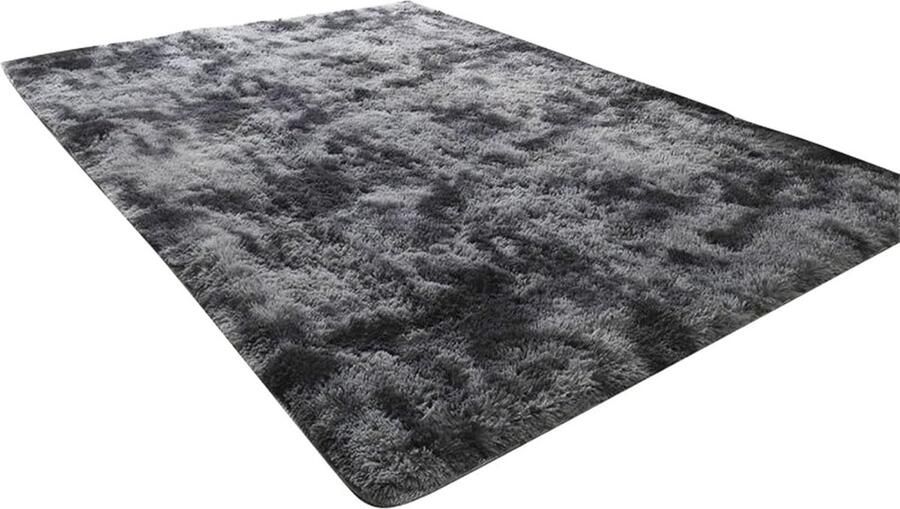Home & Marker Fluffy Vloerkleed Hoogpolig Vloerkleed Hoogpolig Zacht Vloerkleed Grijs 80x120cm CAPRETERA