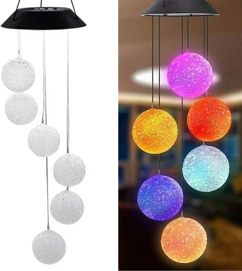 Home & Marker Hanglamp Buiten Sfeerverlichting Tuinverlichting op Zonne Energie Solar Tuinverlichting AURAWIND