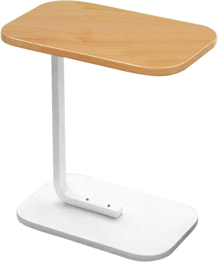 Home & Marker Houten Bijzettafel Koffietafel Sidetable Wit Banktafel Bedtafel 38x28x58 cm DESKICA