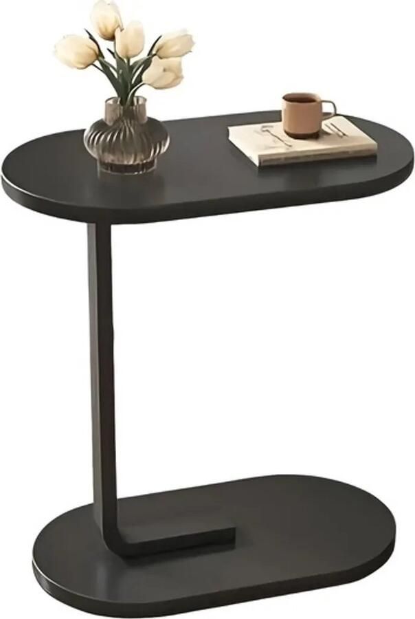 Home & Marker Houten Bijzettafel Koffietafel Sidetable Zwart Banktafel Bedtafel 38x28x58 cm DESKICA