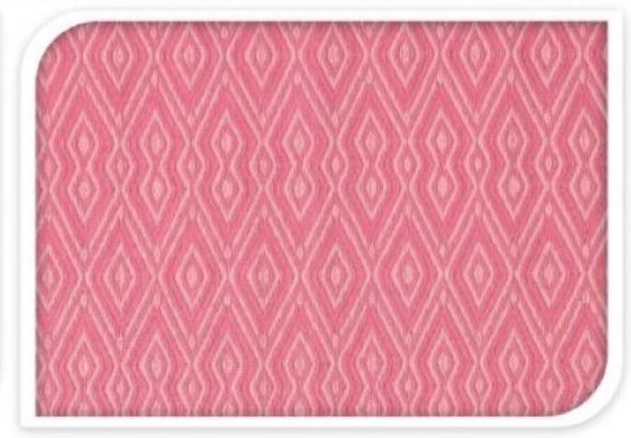 Home & Styling Buitentapijt Vloerkleed 70x180cm Roze Ruit