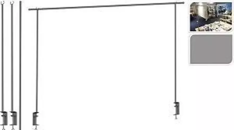 Pro Garden ProGarden Tafelklem metaal grijs