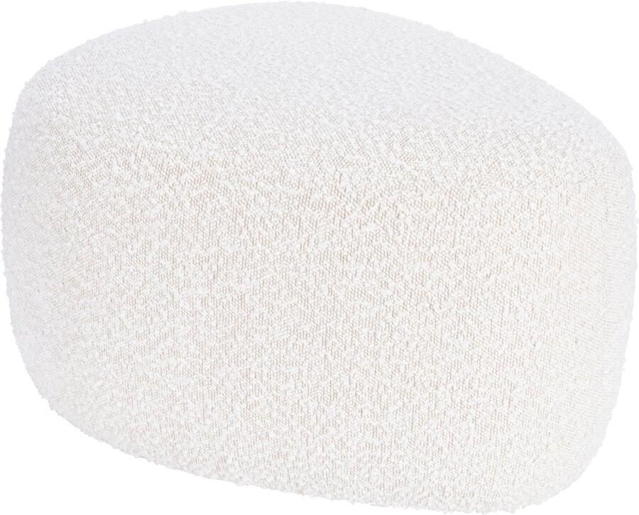 Home & Styling Teddy Poef 57x46x32cm Wit