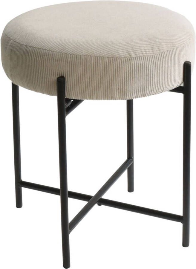 Home&Styling -Kruk-Ø36x42-cm-gebroken-wit-en-zwart