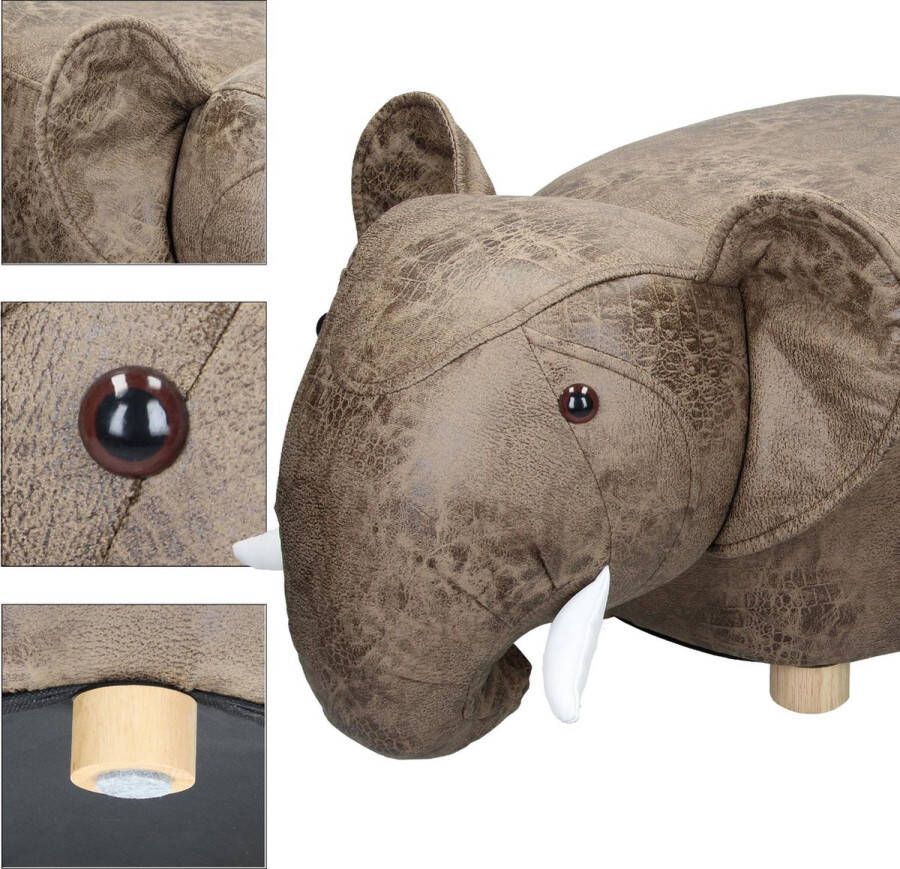 Home&Styling Kruk olifant-vorm 64x35 cm - Foto 2