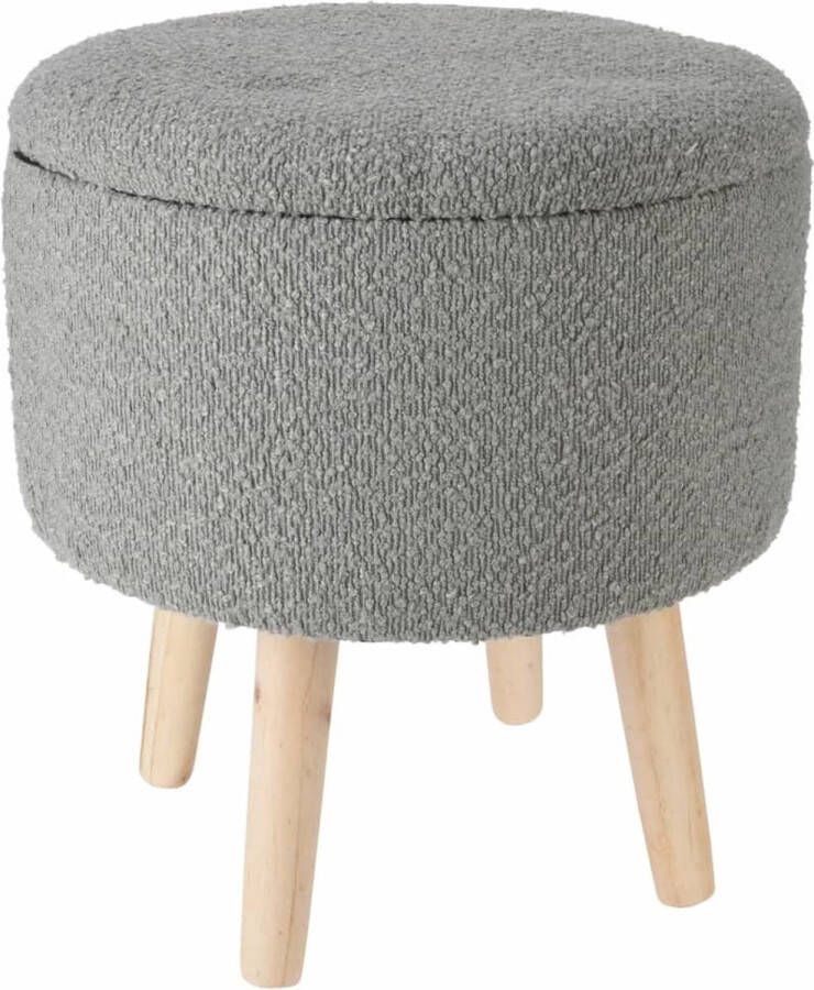 H&S Collection Home&Styling Opbergkruk Ã35x40 cm lichtgrijs - Foto 2