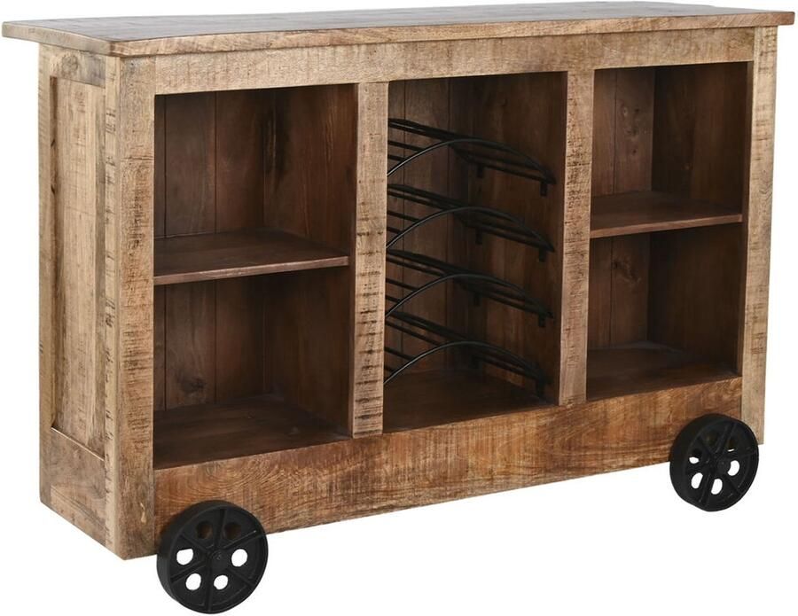 Home ESPRIT Barmeubel Zwart Natuurlijk 145 x 53 x 100 cm