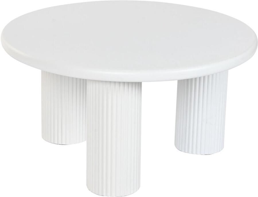 Home ESPRIT Bijzettafel Wit 75 x 75 x 40 cm