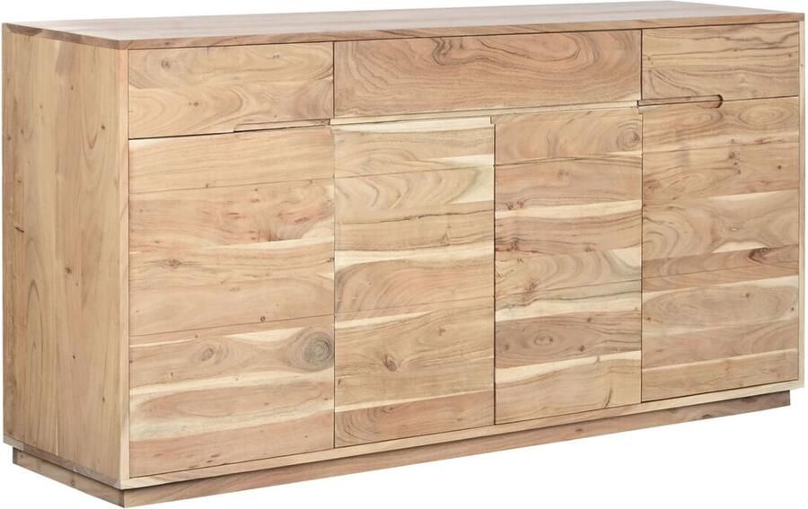 Home ESPRIT Dientafel Natuurlijk Acacia Gerecycleerd Hout 160 x 40 x 81 cm