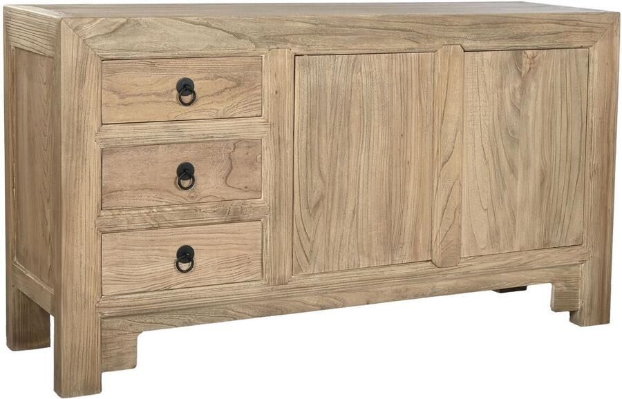 Home ESPRIT Dientafel Natuurlijk Elmhout 145 x 40 x 81 cm
